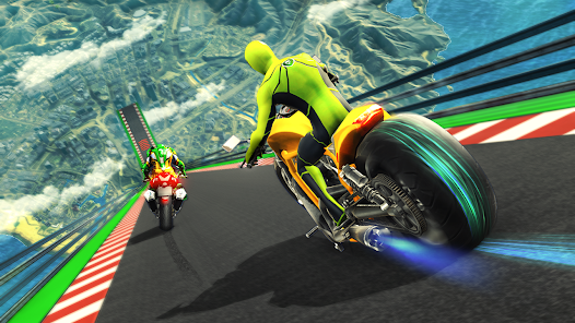 Super Hero Bike: Racing Game स्क्रीनशॉट 0