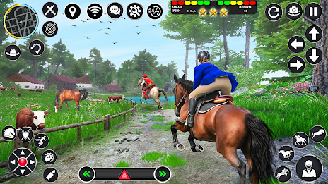 Horse Racing Games Horse Rider Schermafbeelding 0