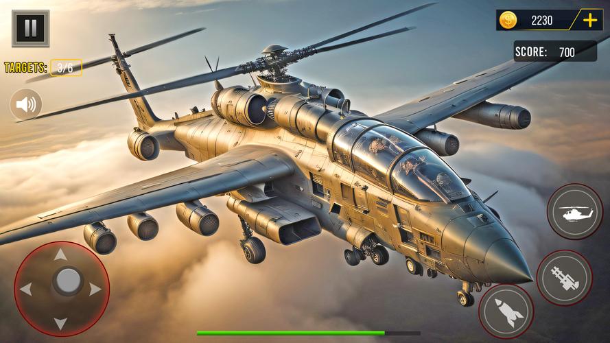 Gunship Battle Helicopter Game Ekran Görüntüsü 1