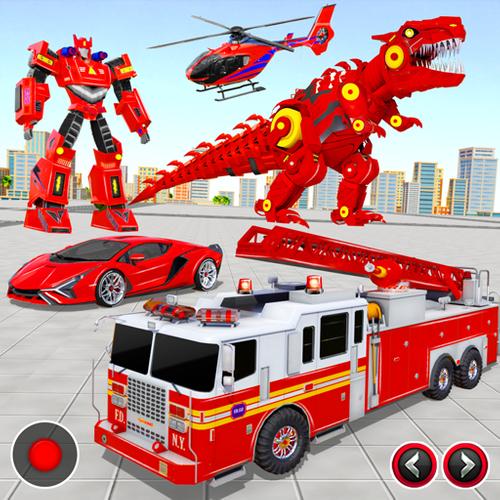 Fire Truck Robot Car Game Captura de tela 0