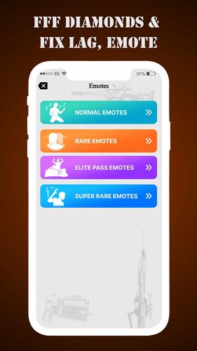 FFF Skin Tools Diamond & Emote Ảnh chụp màn hình 3