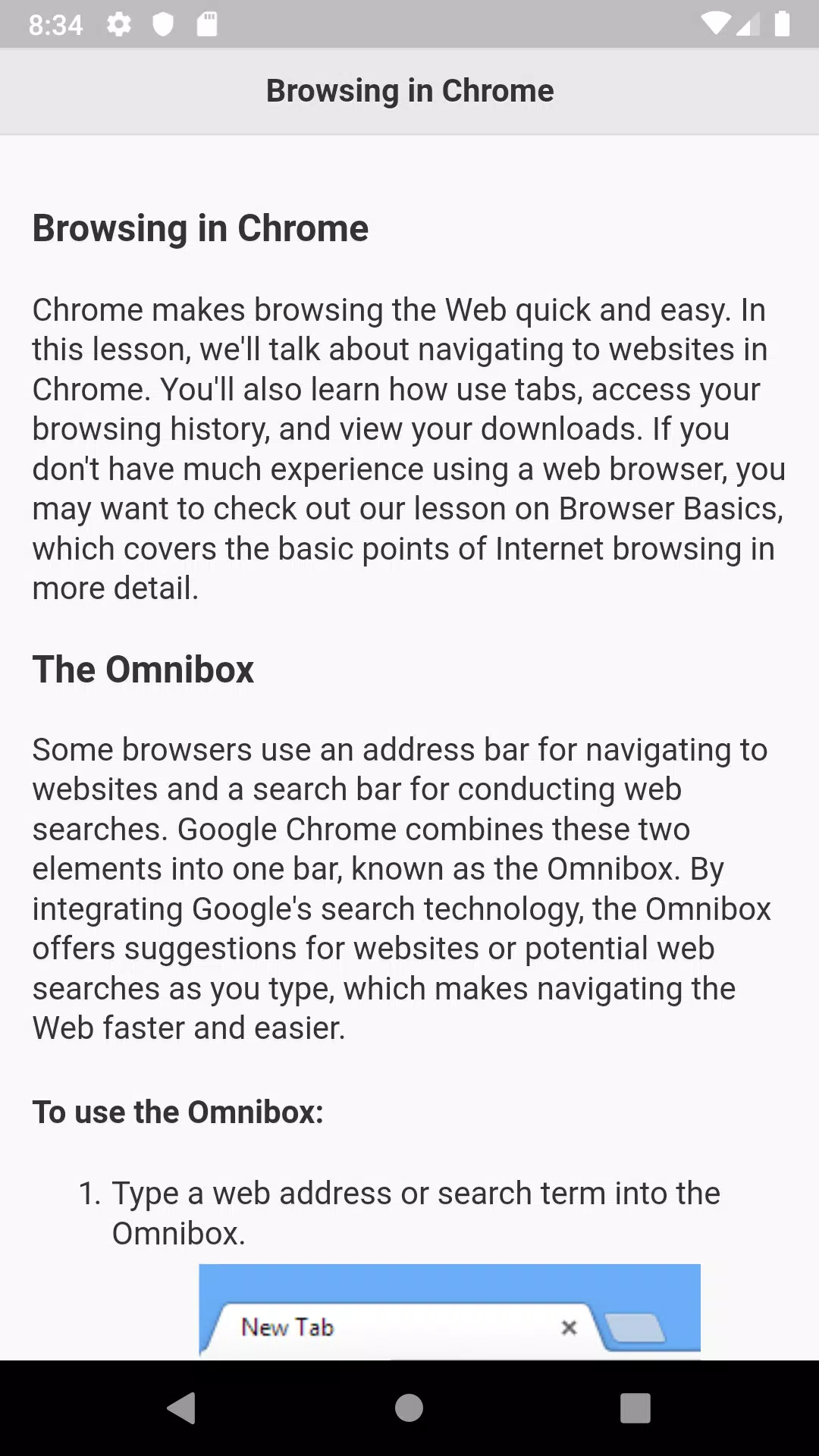 Tutorials for Web Browser应用截图第3张