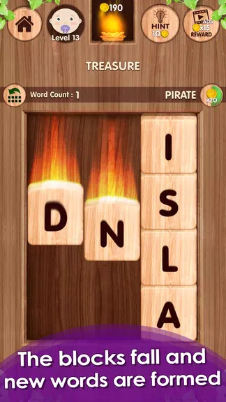 Falling Word Games - Addictive Captura de pantalla 1