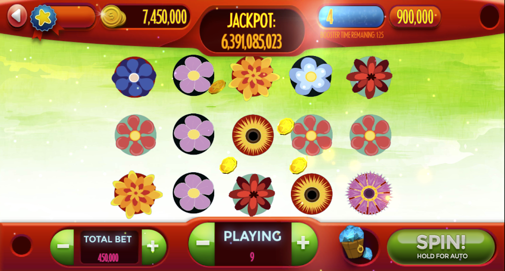 Flowers-Slot Machine Screenshot 1