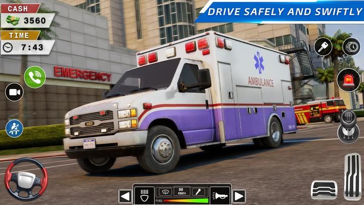 Rescue Ambulance American 3D 螢幕截圖 0