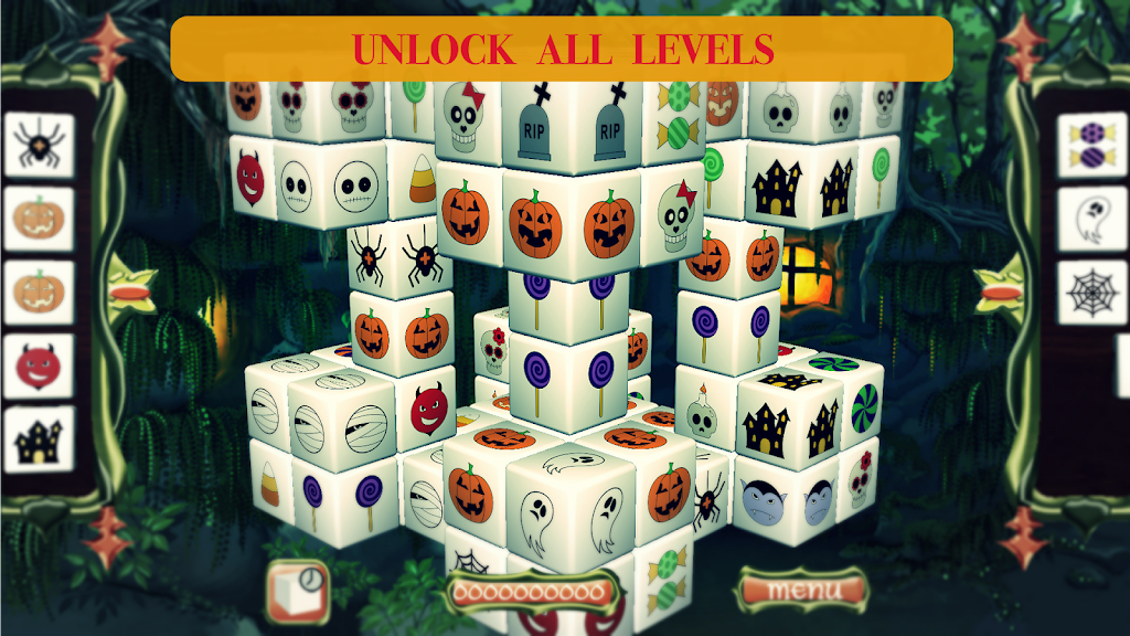 Fairy Mahjong Halloween 螢幕截圖 1