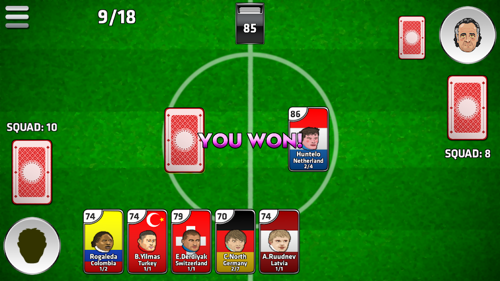 Head Soccer Cards Zrzut ekranu 1