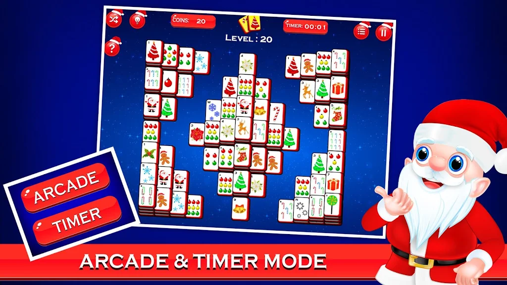 Schermata Mahjong Deluxe - Christmas Fun 2