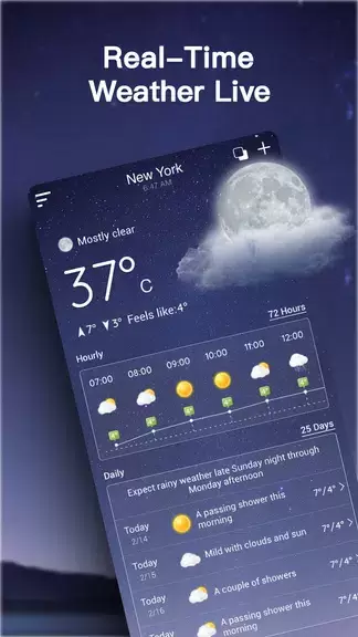 Live Weather Forecast Скриншот 1