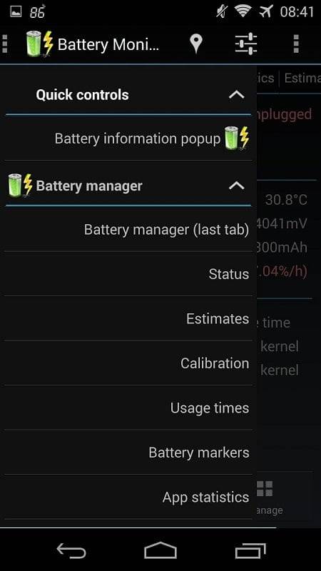 3C Battery Manager Capture d'écran 1