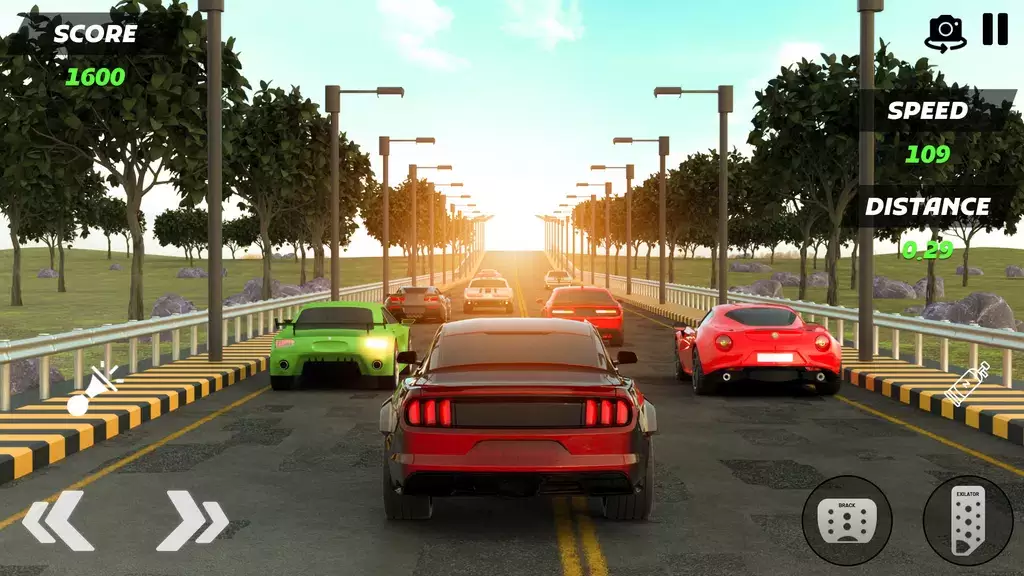 Turbo Traffic Car Racing Game Captura de tela 3