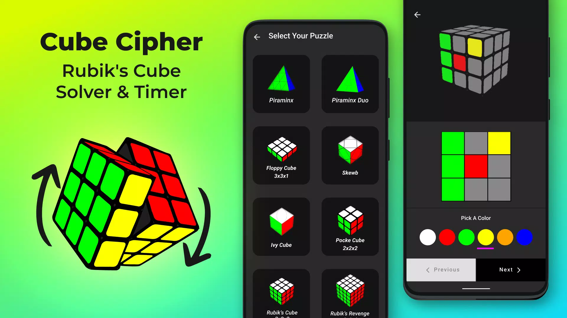 Solution de cube - Cube Cipher Screenshot 0