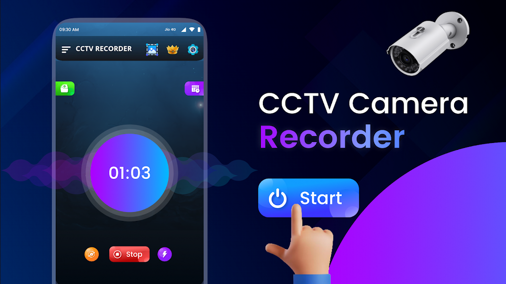 CCTV Camera Video Recorder App 螢幕截圖 0