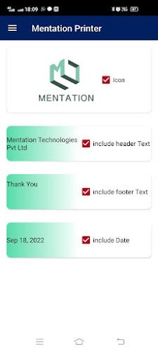 Mentation Printer ภาพหน้าจอ 1