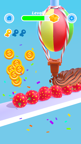 Perfect Cream: Icing Cake Game 스크린샷 1