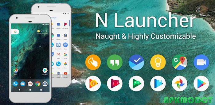N+ Launcher Pro – Nougat 7.0 ภาพหน้าจอ 0