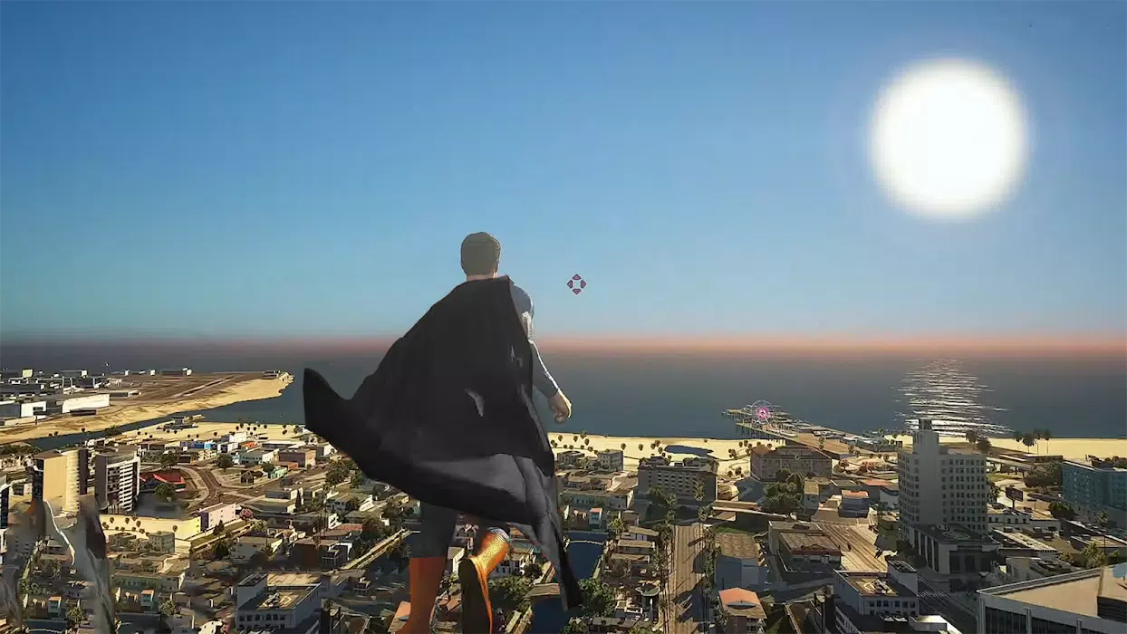 Superhero Fly 3D Rescue应用截图第0张