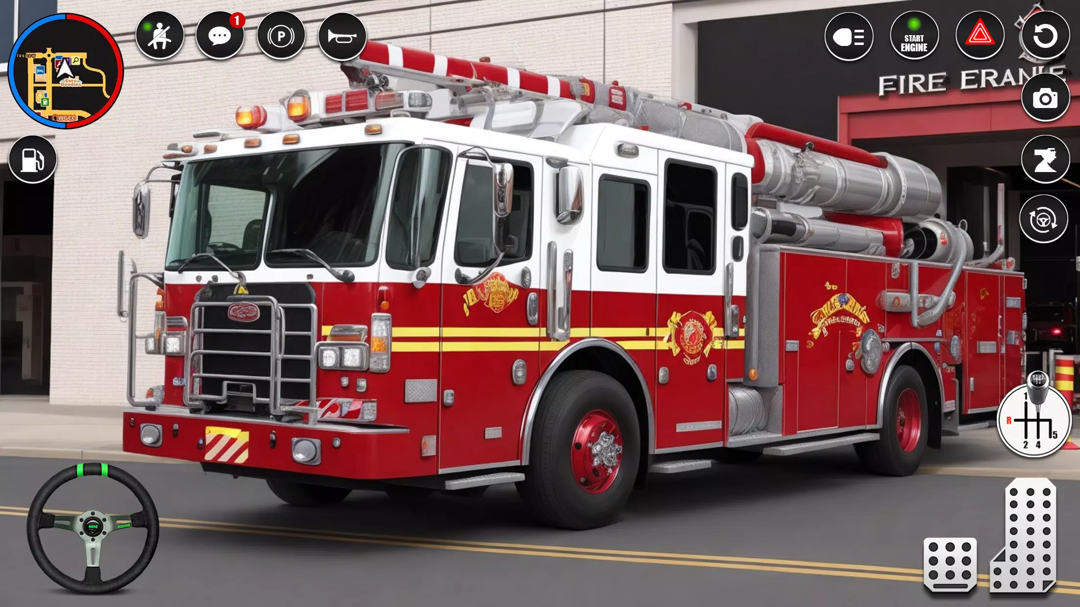 Fire Truck Rescue Sim Games 3d 스크린샷 2