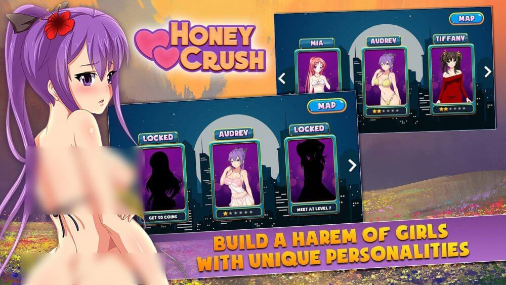 Honey Crush Mod ဖန်သားပြင်ဓာတ်ပုံ 1