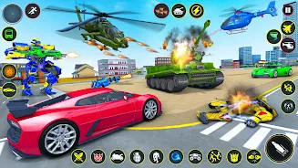 Helicopter Robot Car Game 3d Ảnh chụp màn hình 2