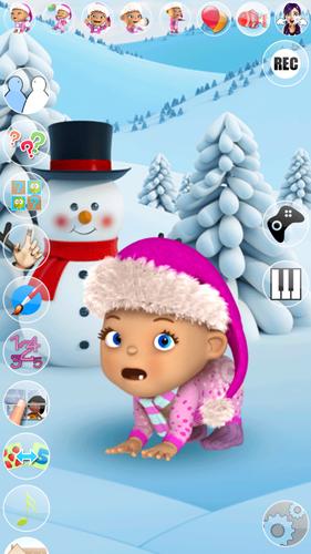Talking Baby Babsy Winter Fun 螢幕截圖 2