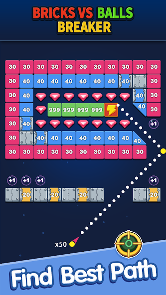 Bricks vs Balls Breaker Mod Ekran Görüntüsü 0