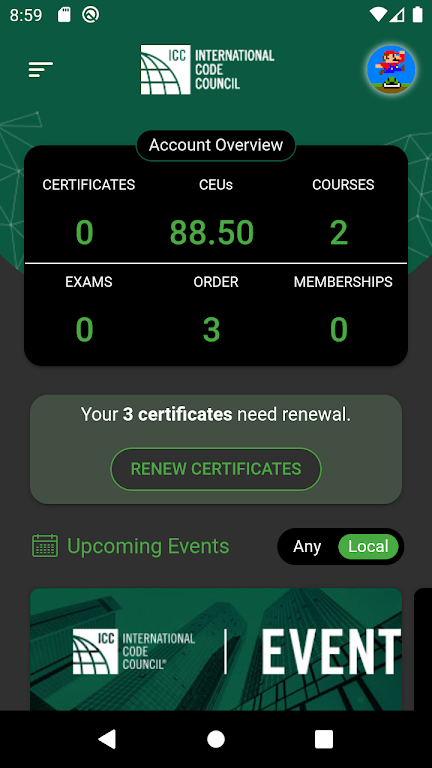 myICC by the Code Council 스크린샷 2