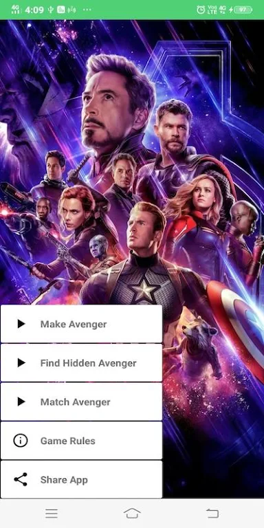 Avengers Cards Flip Game 螢幕截圖 0