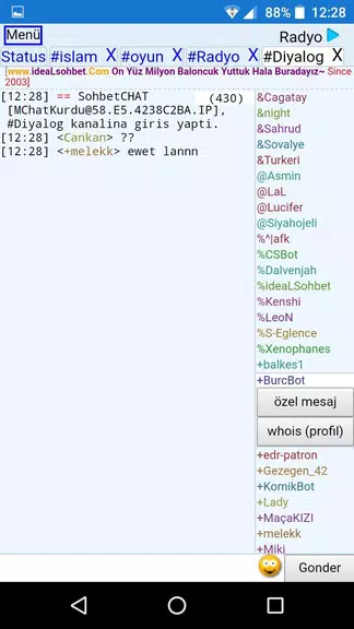 ChatKurdu Mobil Sohbet 스크린샷 1