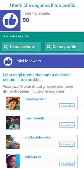 nowEvent - L'app a misura di evento Zrzut ekranu 2