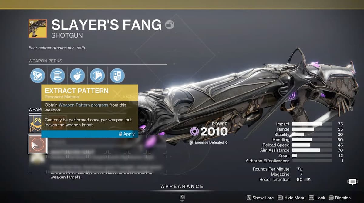 Destiny 2's Slayer's Fang Shotgun: acquisitiegids