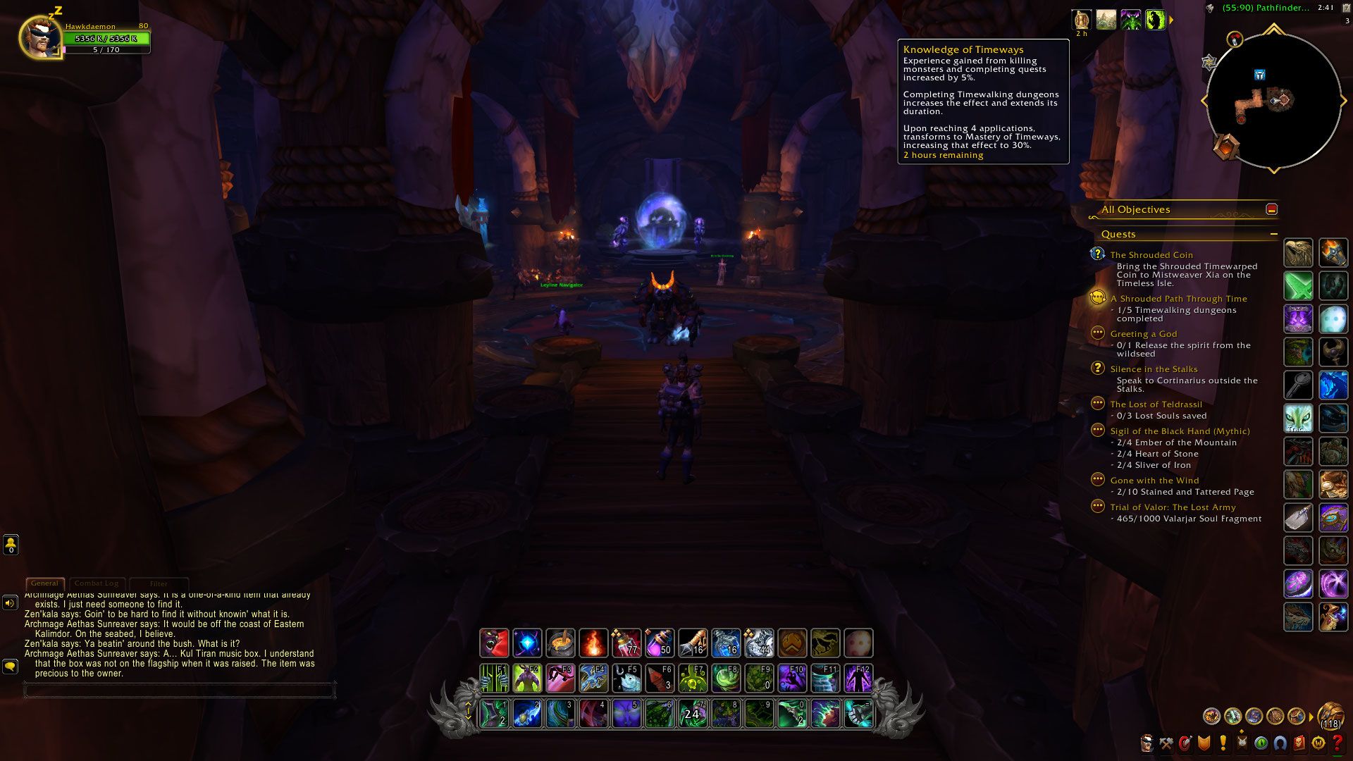 Événement turbulent dans le temps de temps dans World of Warcraft
