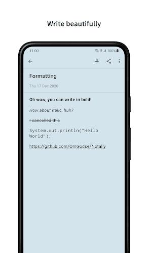 Notally - Minimalist Notes Captura de tela 2