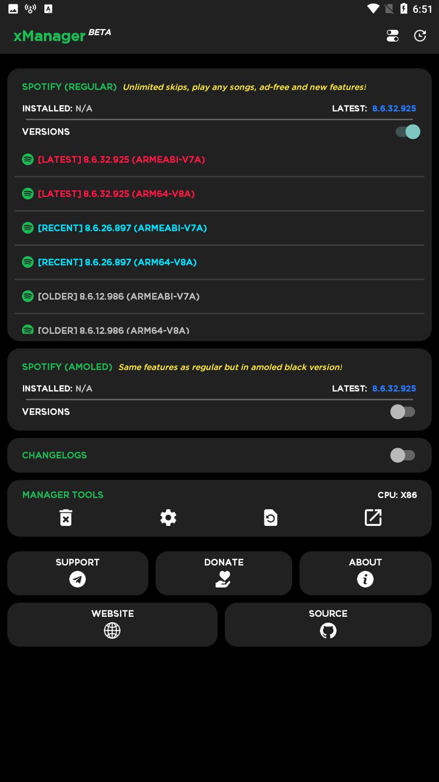 xManager For Spotify Capture d'écran 1