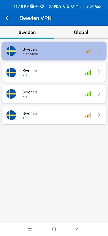 Sweden VPN - Fast & Secure 스크린샷 0