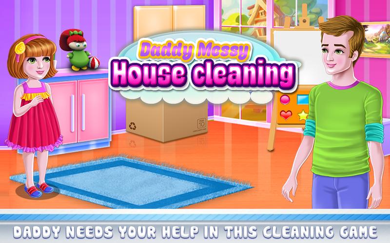 Daddy Messy House Cleaning应用截图第2张