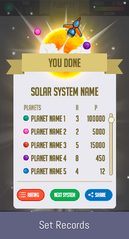 Space Solitaire 螢幕截圖 3