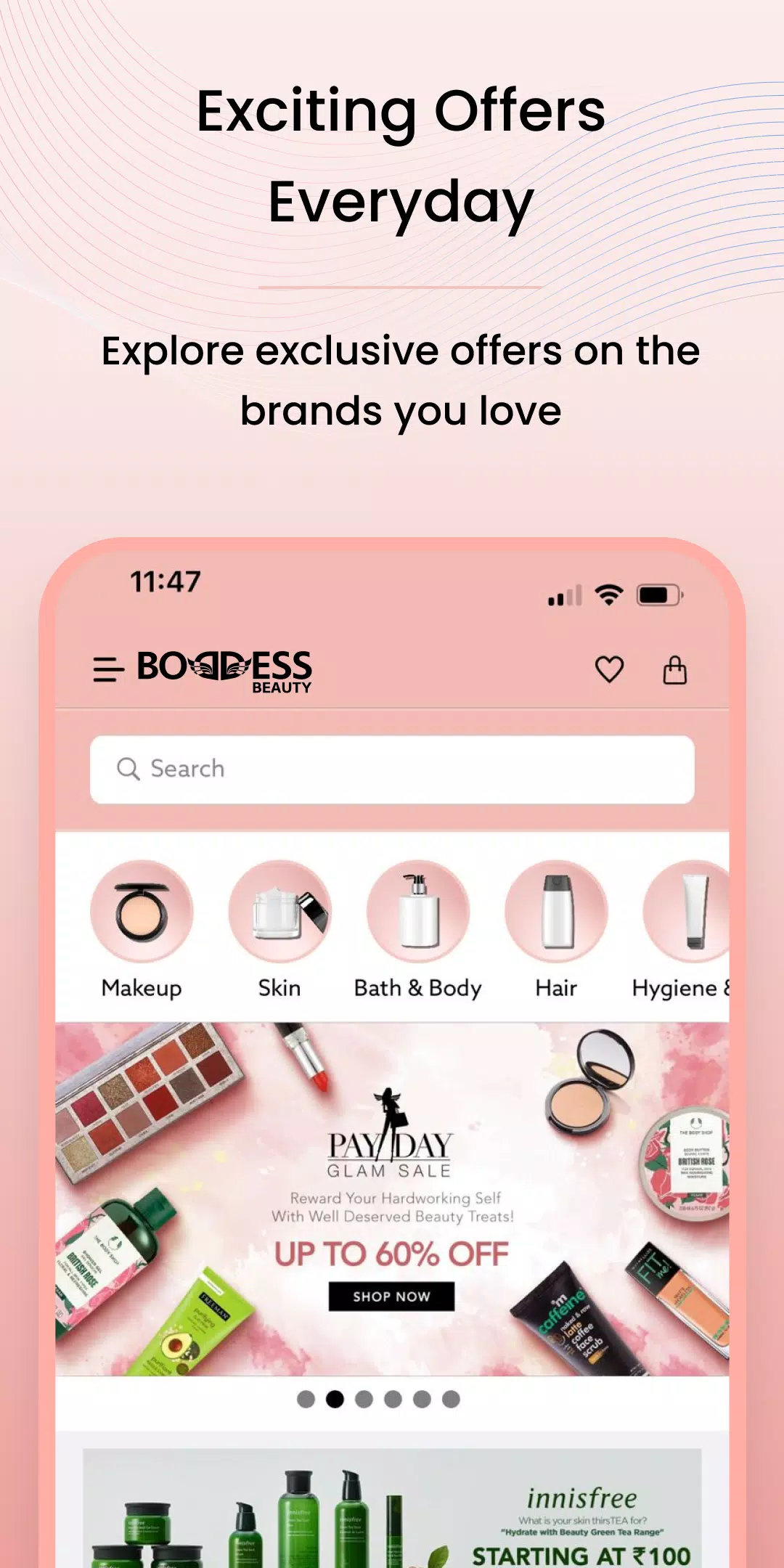 Boddess: Beauty Shopping App स्क्रीनशॉट 1