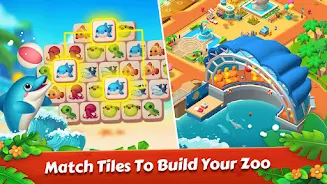 Zoo Tile - Match Puzzle Game स्क्रीनशॉट 2