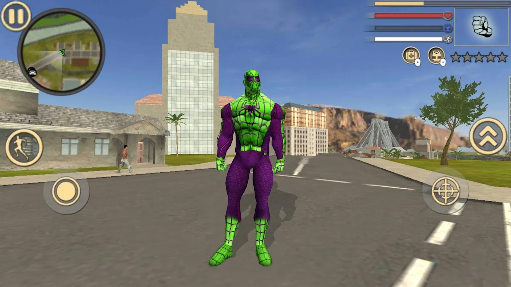 Spider Rope Hero Frog Ninja Strange Gangster Crime Ekran Görüntüsü 0
