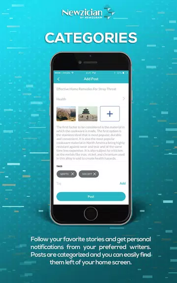 Newzician - Social news app ภาพหน้าจอ 2