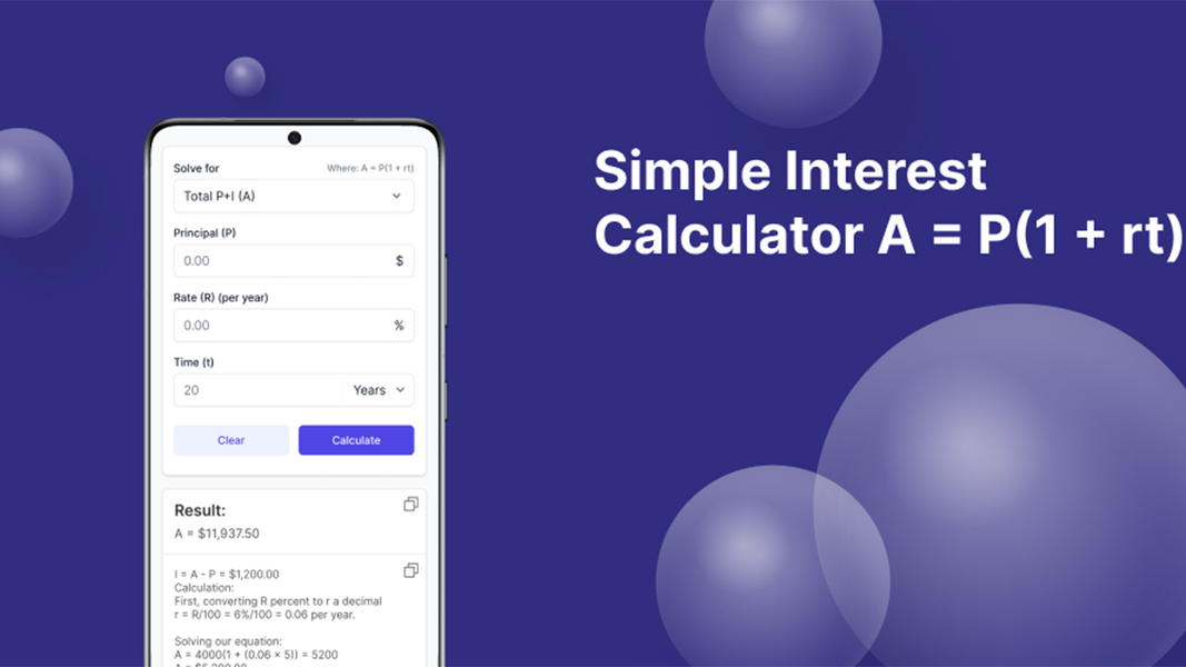 Simple Interest Calculator スクリーンショット 2