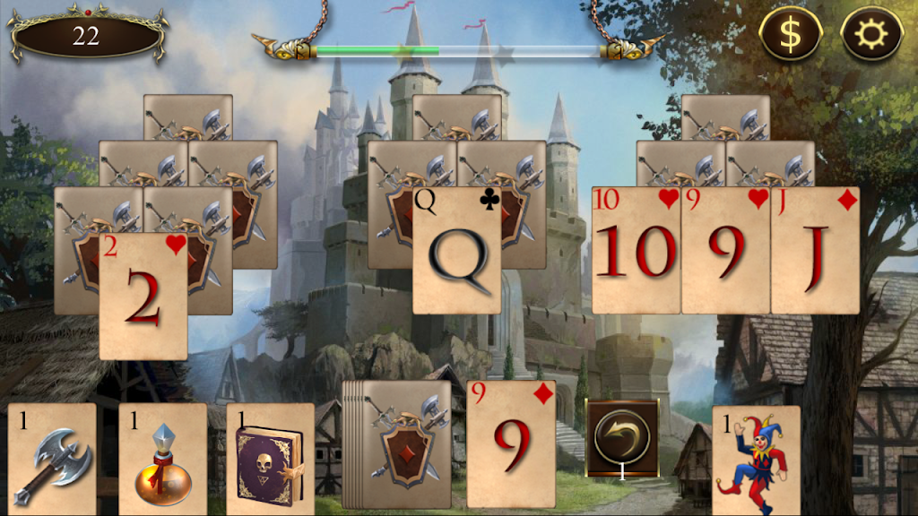 Legends of Solitaire Curse of the Dragons TriPeaks ဖန်သားပြင်ဓာတ်ပုံ 1
