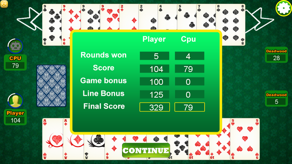 Gin Rummy Pabroton 螢幕截圖 3