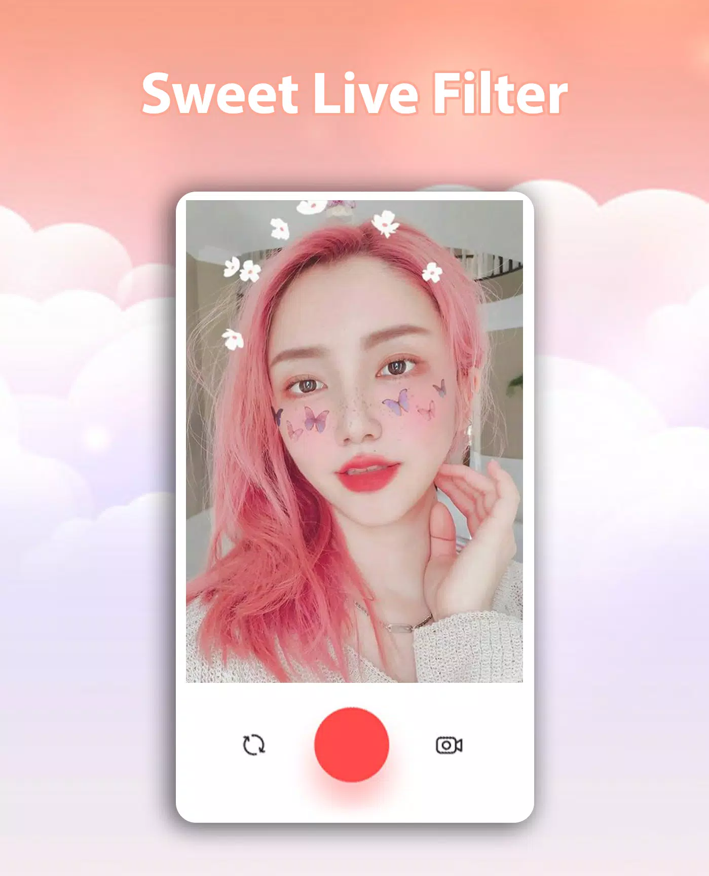Sweet Live Filter Face Camera 螢幕截圖 3