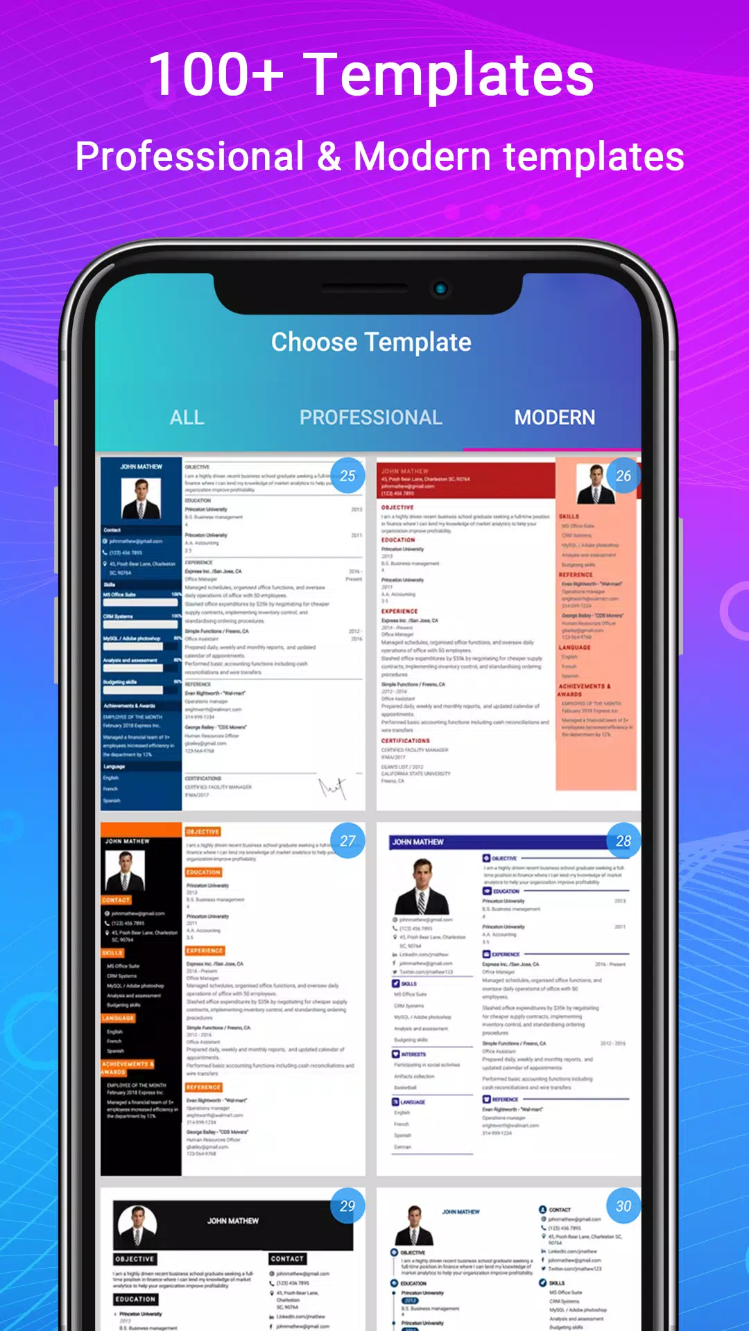 Resume Builder App, CV maker 螢幕截圖 2
