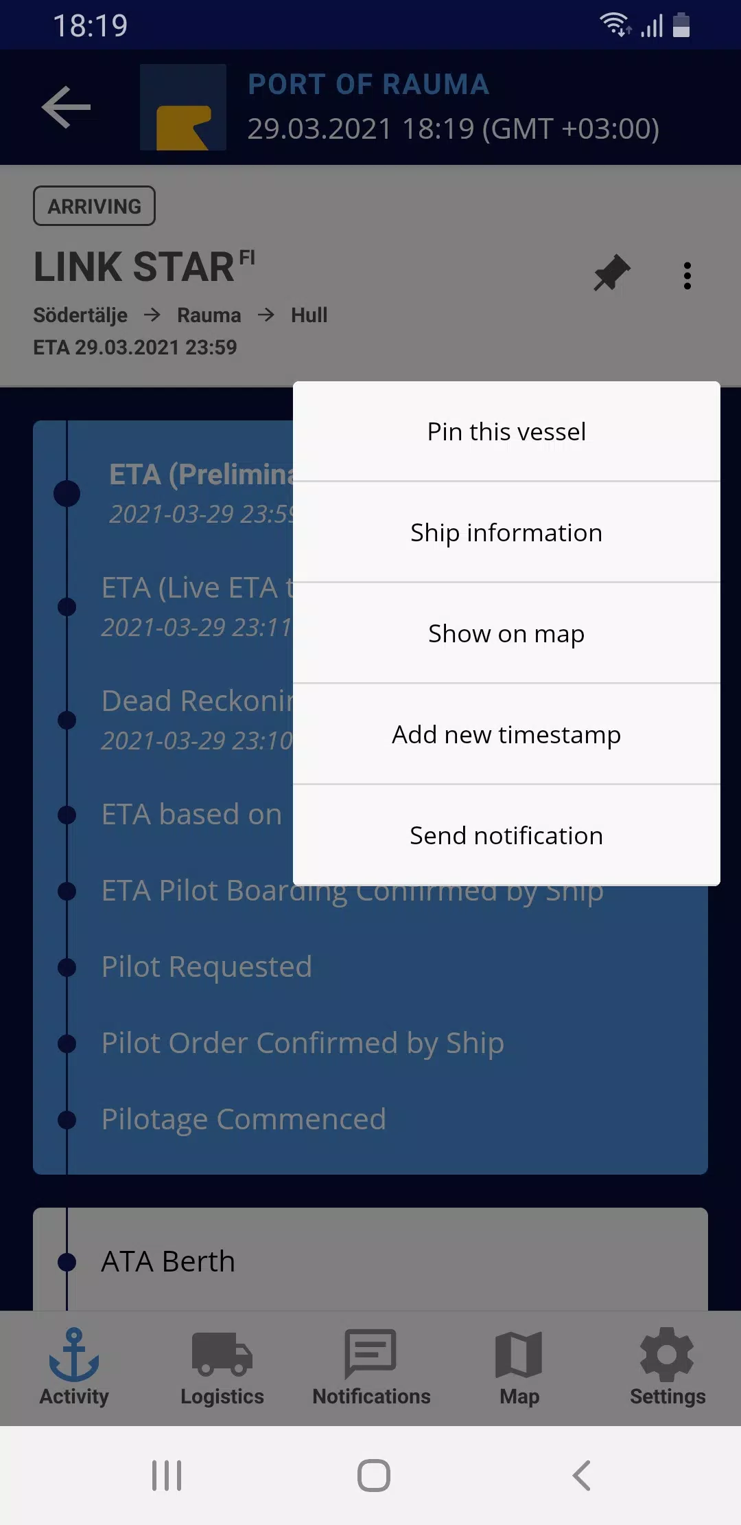 Port Activity Ảnh chụp màn hình 3