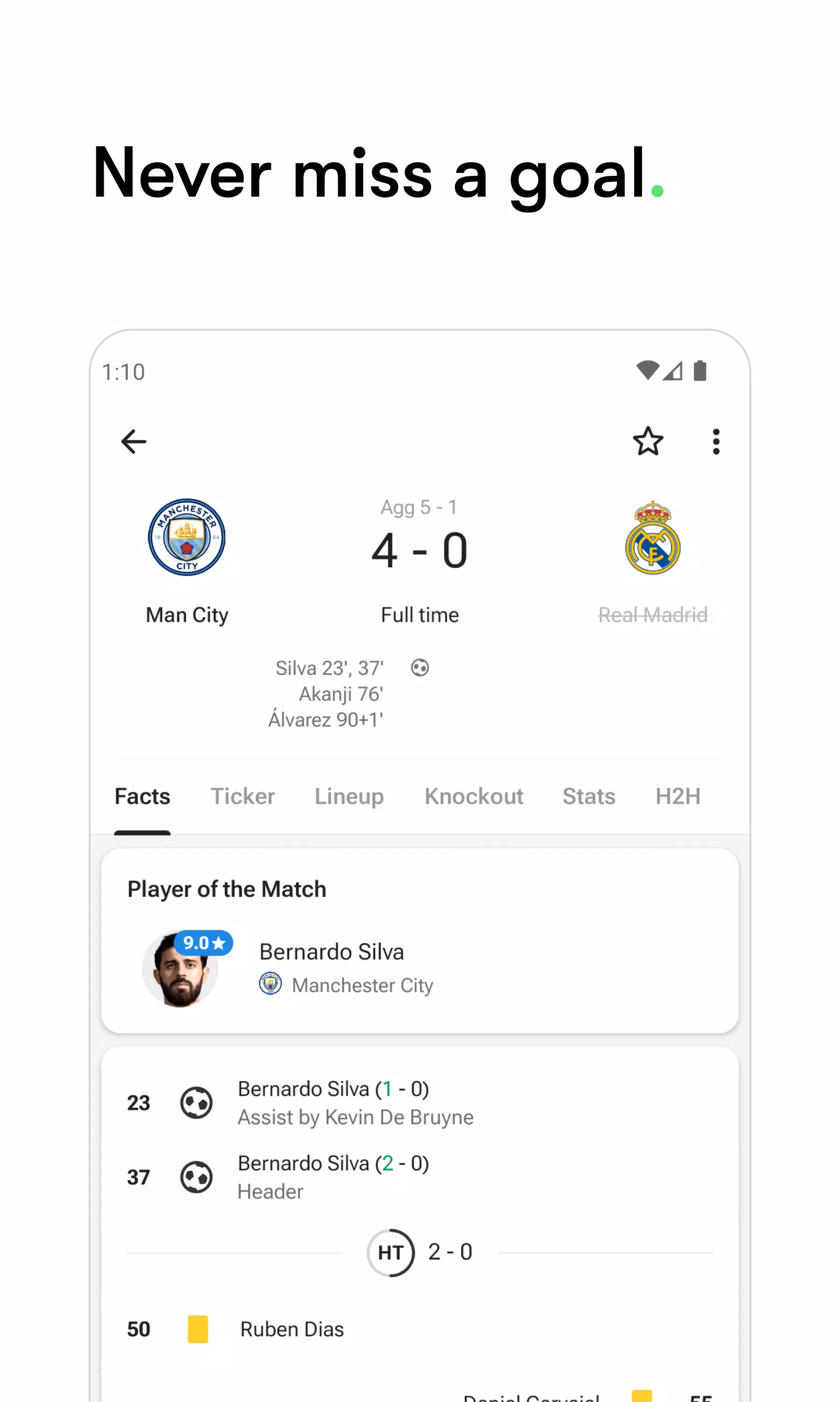 FotMob - Soccer Live Scores 螢幕截圖 2