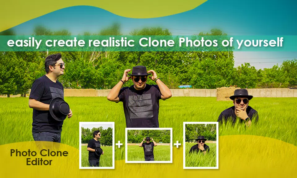 Photo Clone App twins Editor Captura de pantalla 1