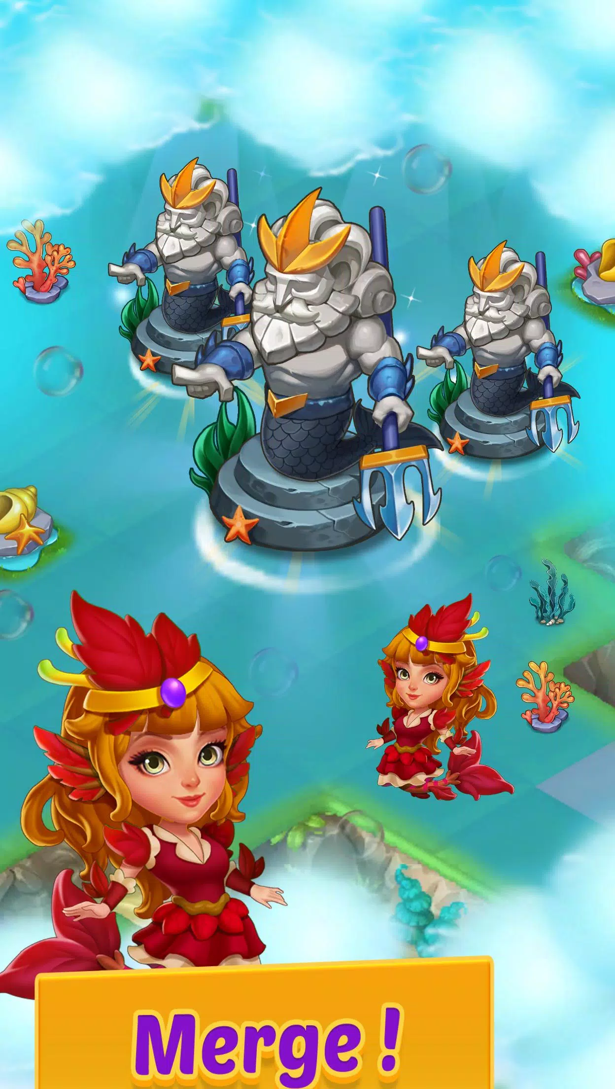 Merge Mermaids-magic puzzles Schermafbeelding 0